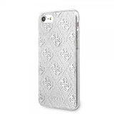 Guess iPhone 7/8/SE Cover Glitter Peony Sølv