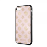 Guess iPhone 7/8/SE Cover Glitter Peony Rosa