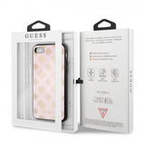 Guess iPhone 7/8/SE Cover Glitter Peony Rosa