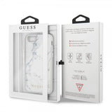 Guess iPhone 7/8/SE Skal Marble Cover Hvid