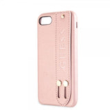Guess iPhone 7/8/SE Cover Saffiano Remtaske Rosaguld