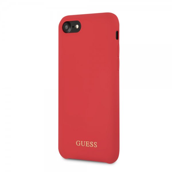 Guess iPhone 7/8/SE Cover Silicone Logo Rød