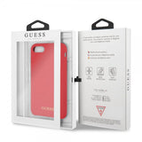 Guess iPhone 7/8/SE Cover Silicone Logo Rød