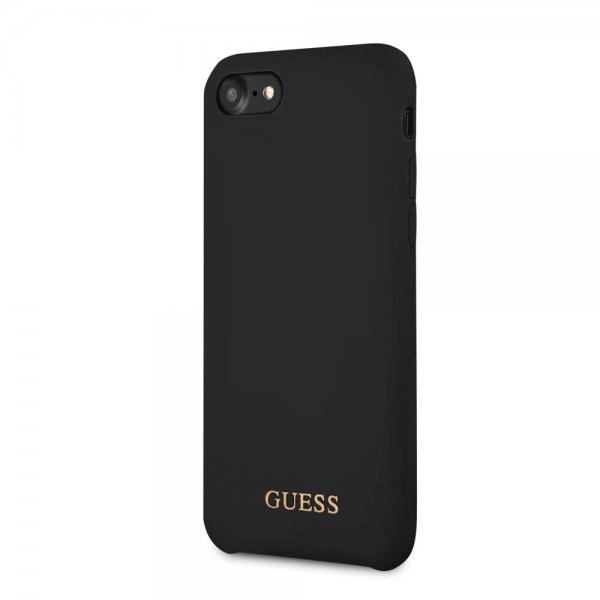 Guess iPhone 7/8/SE Cover Silikone Logo Sort