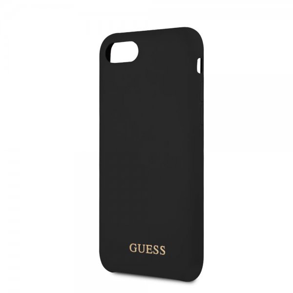 Guess iPhone 7/8/SE Cover Silikone Logo Sort