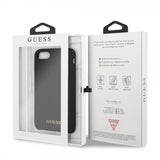 Guess iPhone 7/8/SE Cover Silikone Logo Sort