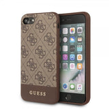Guess iPhone 7/8/SE Cover Stripe Brun