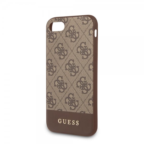 Guess iPhone 7/8/SE Cover Stripe Brun