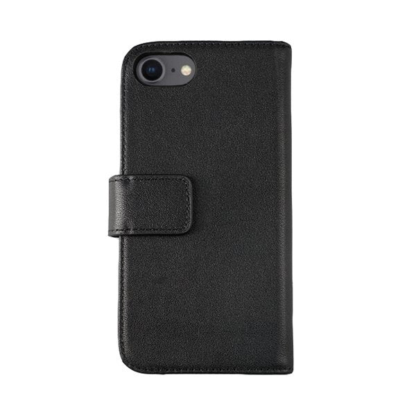 Rvelon iPhone 7/8/SE Cover Ægte Læder Sort