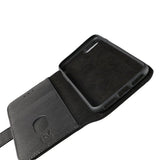 Rvelon iPhone 7/8/SE Cover Ægte Læder Sort