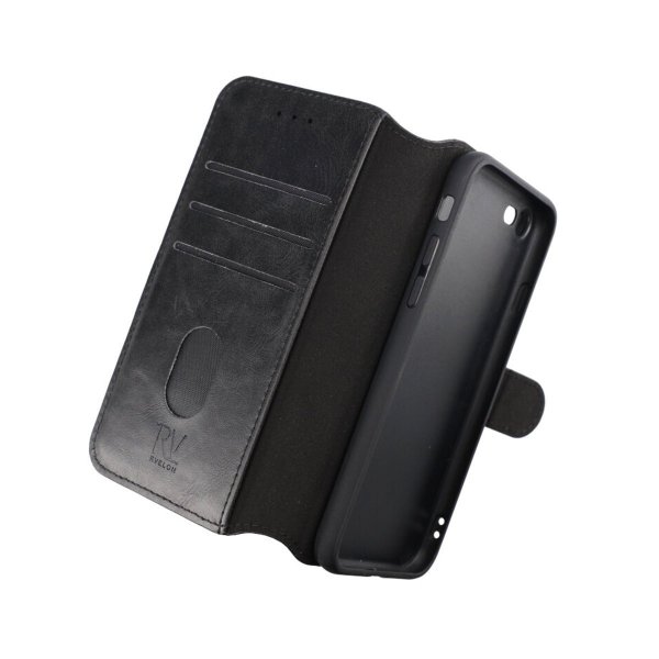 Rvelon iPhone 7/8/SE Cover Magnetisk Aftageligt Cover Sort