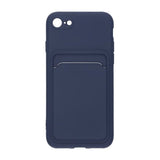 iPhone 7/8/SE Cover Kortholder Blå