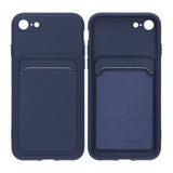 iPhone 7/8/SE Cover Kortholder Blå