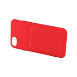 iPhone 7/8/SE Cover Kortholder Rød