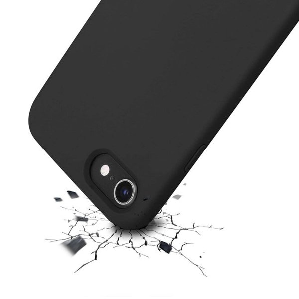 Rvelon iPhone 7/8/SE Cover Silikone Sort