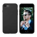 Rvelon iPhone 7/8/SE Cover Silikone Sort