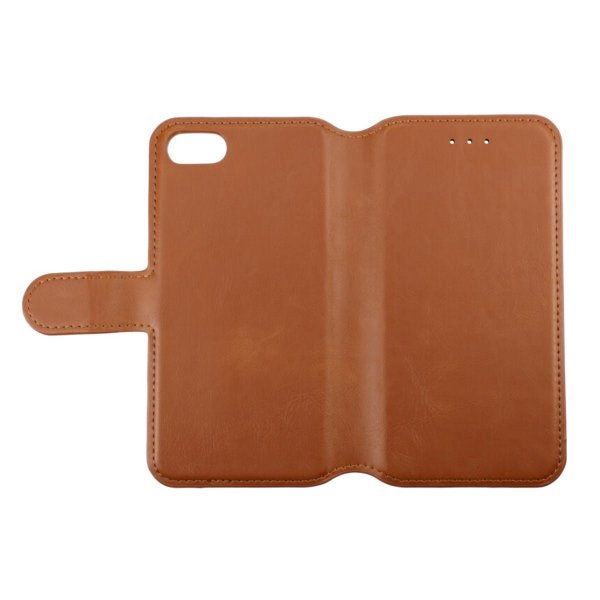 Rvelon iPhone 7/8/SE Cover Magnetisk Aftageligt Cover Brun