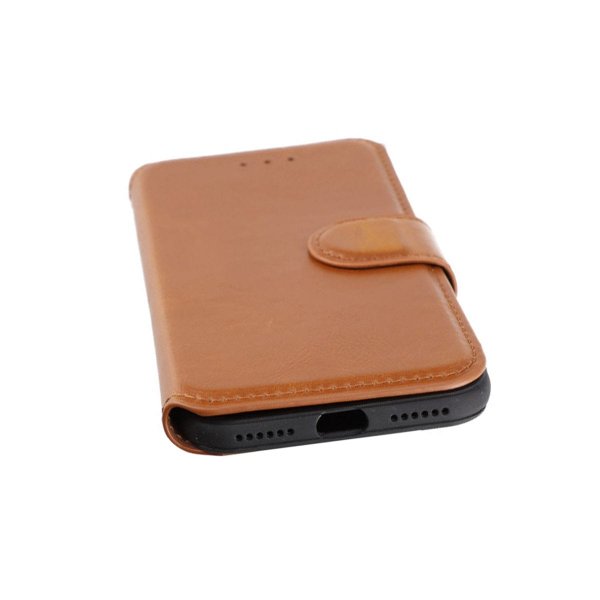 Rvelon iPhone 7/8/SE Cover Udfoldeligt Kortrum Brun