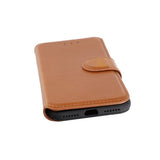 Rvelon iPhone 7/8/SE Cover Udfoldeligt Kortrum Brun