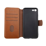 Rvelon iPhone 7/8/SE Cover Udfoldeligt Kortrum Brun
