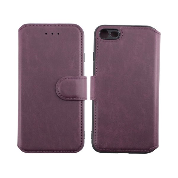 Rvelon iPhone 7/8/SE Cover Udfoldeligt Kortrum Lilla
