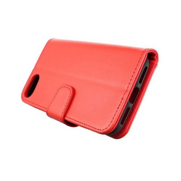 Rvelon iPhone 7/8/SE Cover Udklappeligt Kortrum Rød