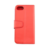 Rvelon iPhone 7/8/SE Cover Udklappeligt Kortrum Rød