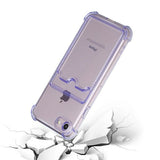 iPhone 7/8/SE Cover Kortholder Stødsikker Lilla