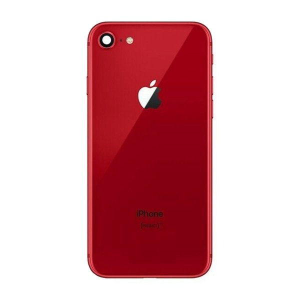 iPhone 8 Bagside med Komplet Ramme - Rød