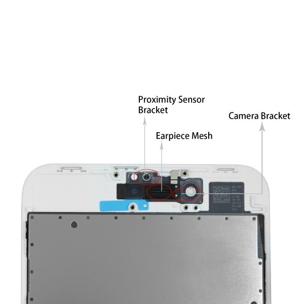 iPhone 8 Plus LCD Skærm Refurbished - Hvid