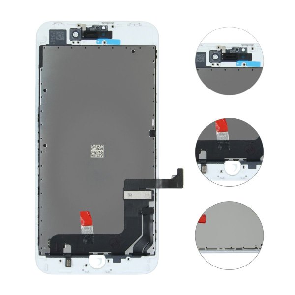 iPhone 8 Plus LCD Skærm Refurbished - Hvid