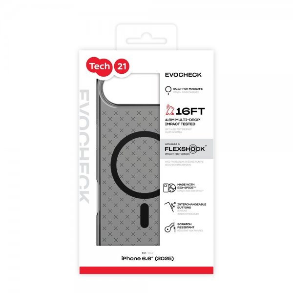 Tech21 iPhone Air Cover EvoCheck MagSafe Smokey Black