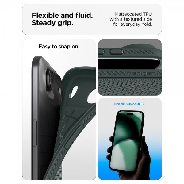 Spigen iPhone Air Cover Liquid Air Abyss Green
