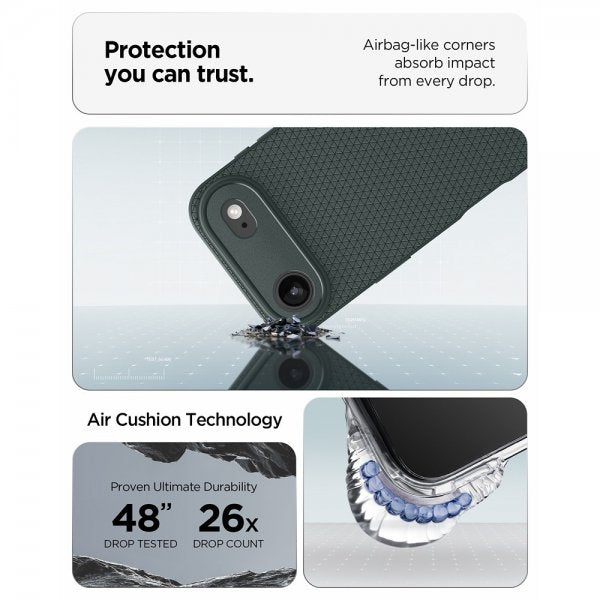 Spigen iPhone Air Cover Liquid Air Abyss Green