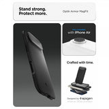 Spigen iPhone Air Cover Optik Armor MagFit Sort