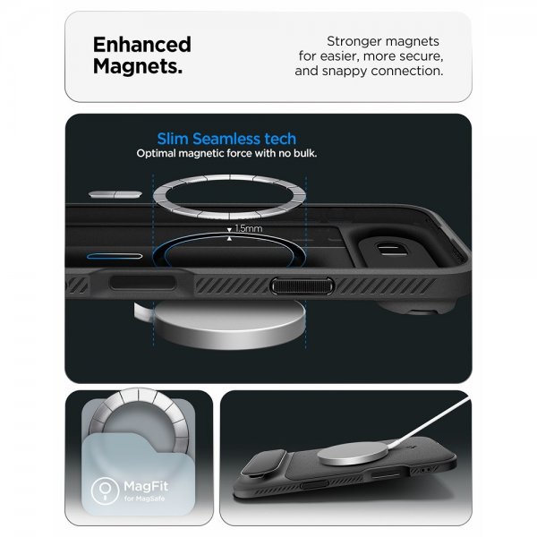 Spigen iPhone Air Cover Optik Armor MagFit Sort