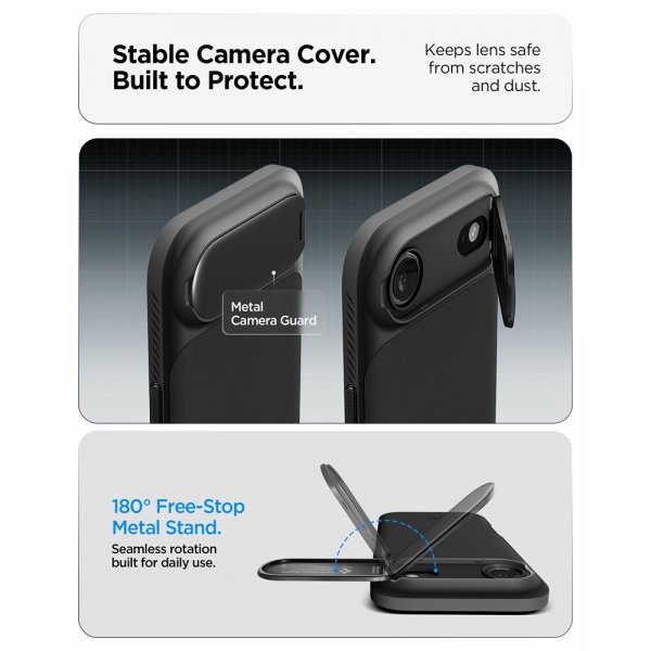 Spigen iPhone Air Cover Optik Armor MagFit Sort