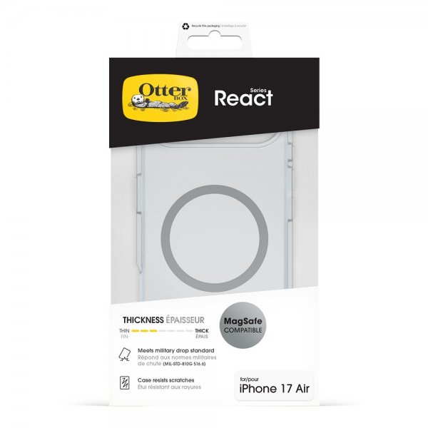 Otterbox iPhone Air Cover React MagSafe Transparent