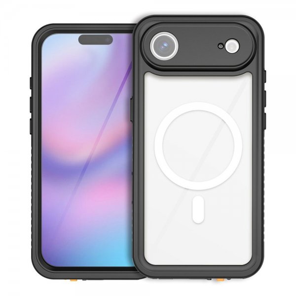 4smarts iPhone Air Cover Stærk IP68 MagSafe Sort