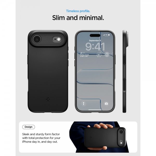 Spigen iPhone Air Cover Thin Fit MagFit Sort