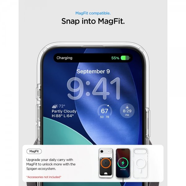 Spigen iPhone Air Cover Ultra Hybrid MagFit Clear White