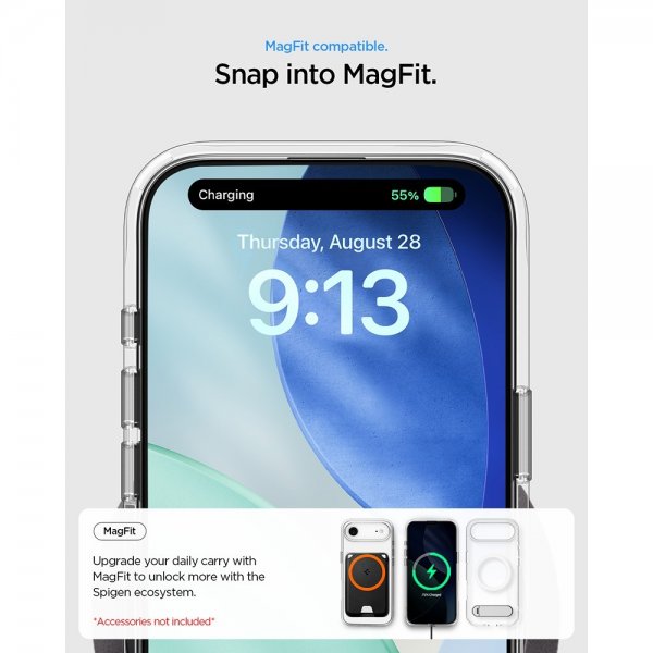 Spigen iPhone Air Cover Ultra Hybrid S MagFit Clear White