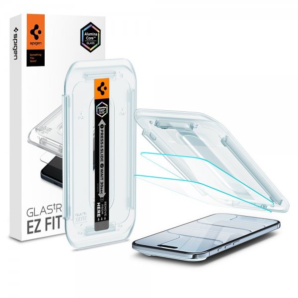 Spigen iPhone Air Skærmbeskyttelse GLAS.tR EZ Fit 2-pak