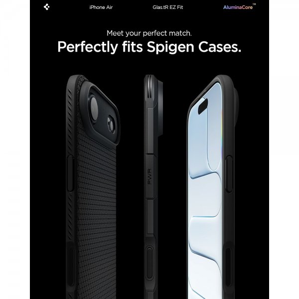 Spigen iPhone Air Skærmbeskyttelse GLAS.tR EZ Fit 2-pak
