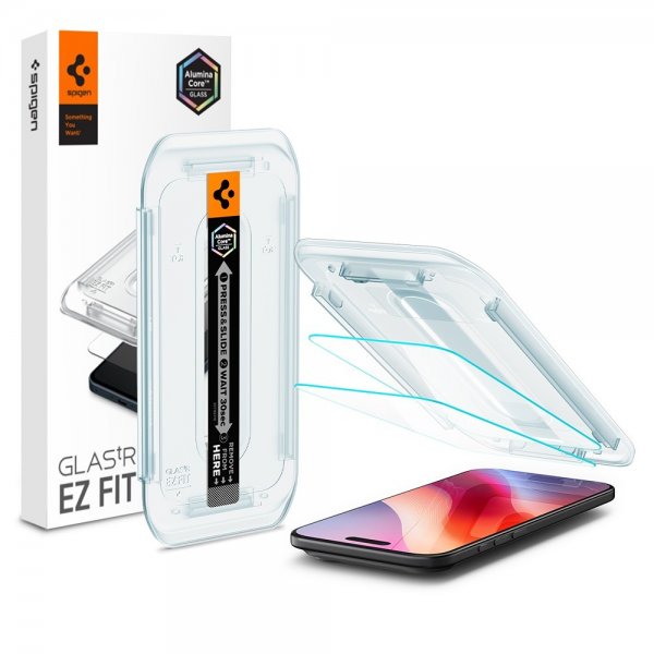 Spigen iPhone Air Skærmbeskyttelse GLAS.tR EZ Fit 2-pak