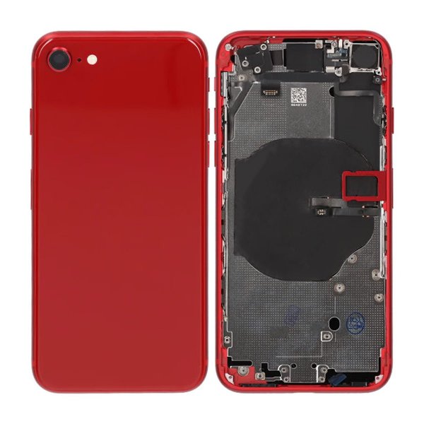 iPhone SE 2020 Bagside med Komplet Ramme OEM - Rød