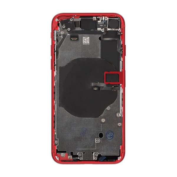 iPhone SE 2020 Bagside med Komplet Ramme OEM - Rød
