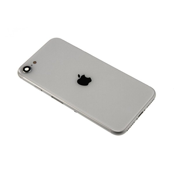 iPhone SE 2020 Bagside med Komplet Ramme - Hvid