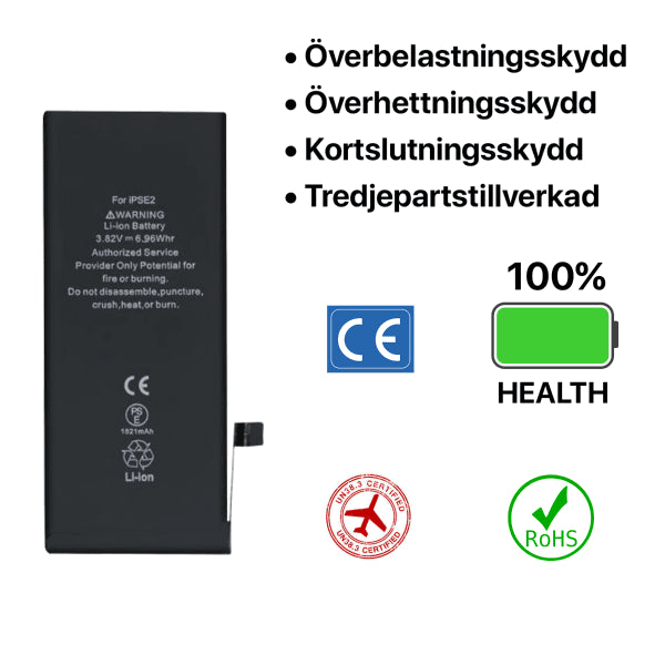 iPhone SE 2020 Batteri Høj Kvalitet