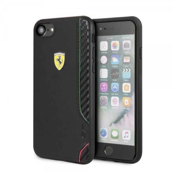 Ferrari iPhone 7/8/SE Skal On Track Sort